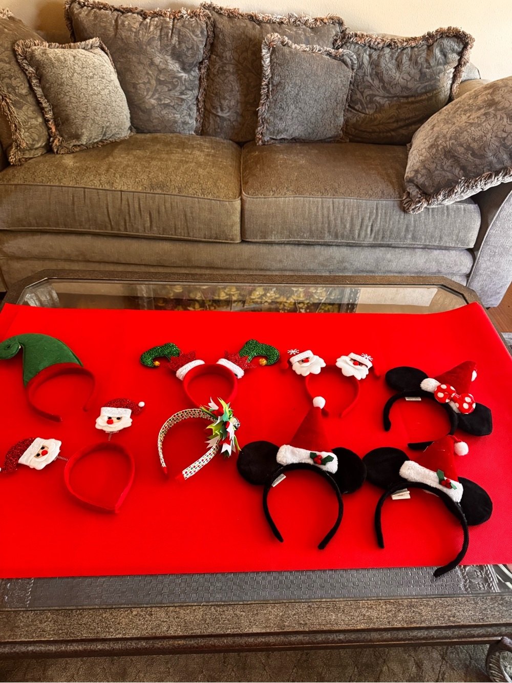 Set of toddler Christmas headbands